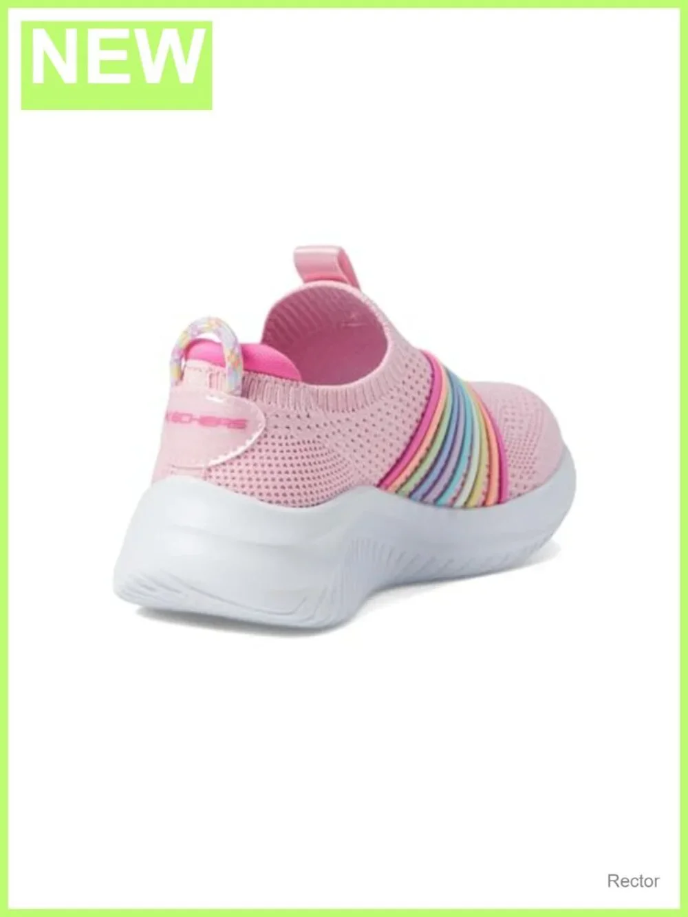 Girls Ultra Flex 3.0 Sweet Ties Sneakers Air-Cooled Memory Foam Stretch Fit